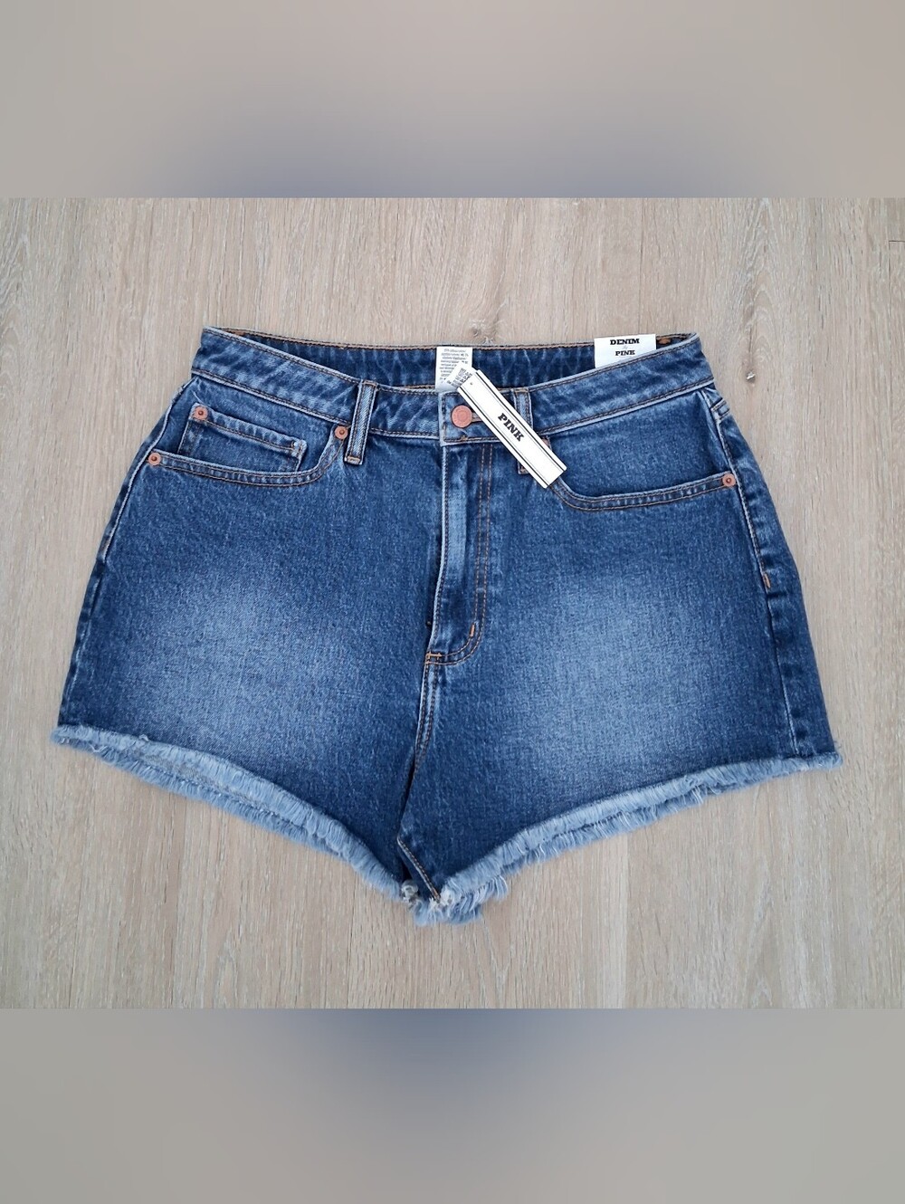 PINK Victoria's Secret High-Rise Denim Jean Shorts